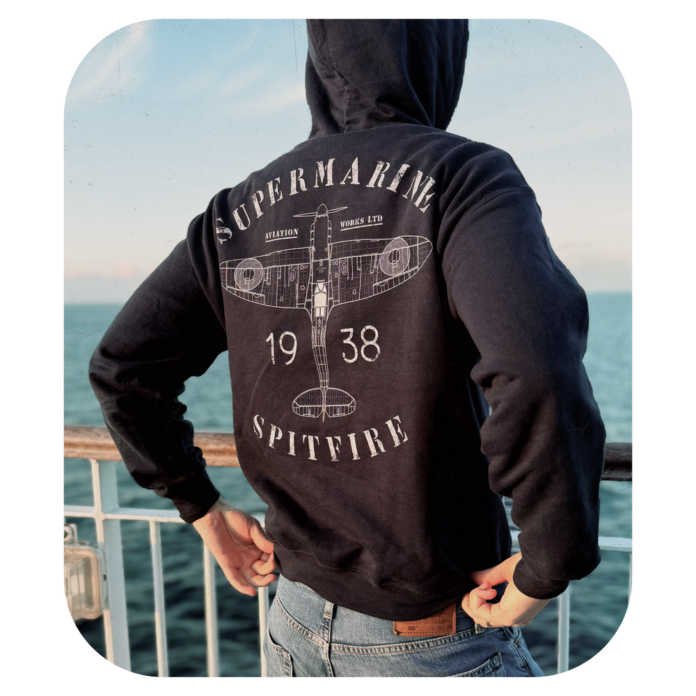 Supermarine Aviation Works Spitfire Heritage Hoodie — 909 Apparel®
